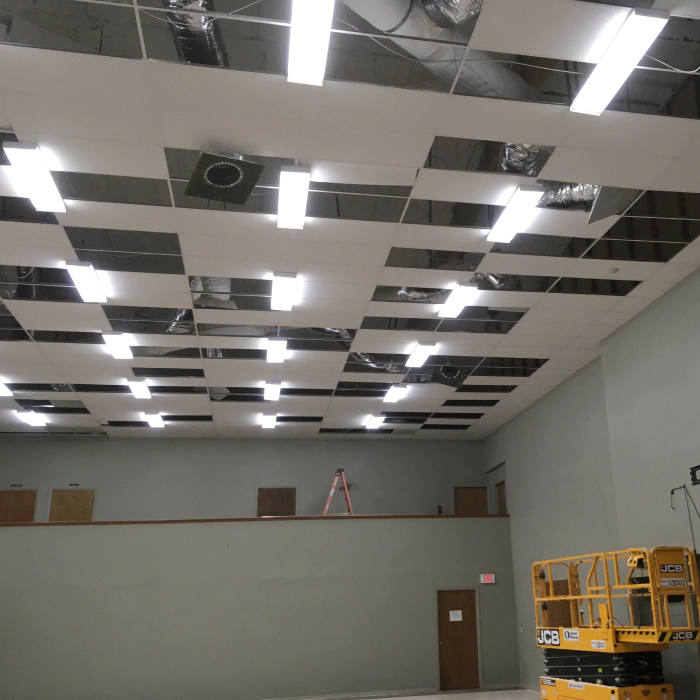 ceiling lights installed in a commercial building tuttle ks